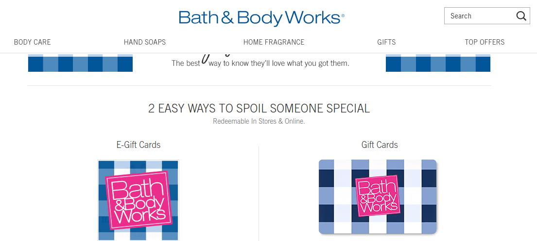 Bath & Body Works Gift Card Balance