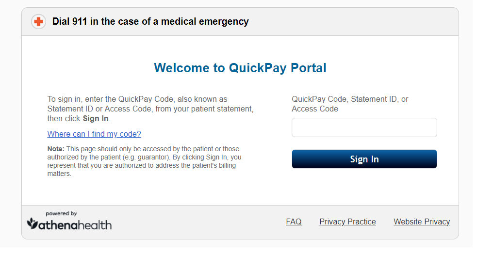 QuickPayPortal Login