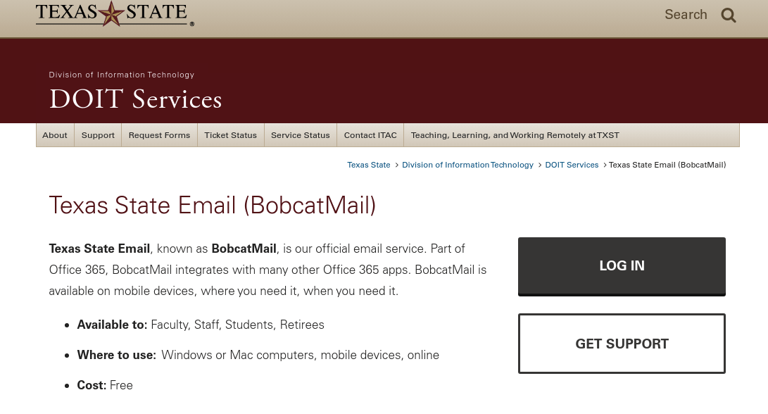 Bobcatmail Login: Access Texas State Email Bobcat Mail At www.Bobcatmail.com