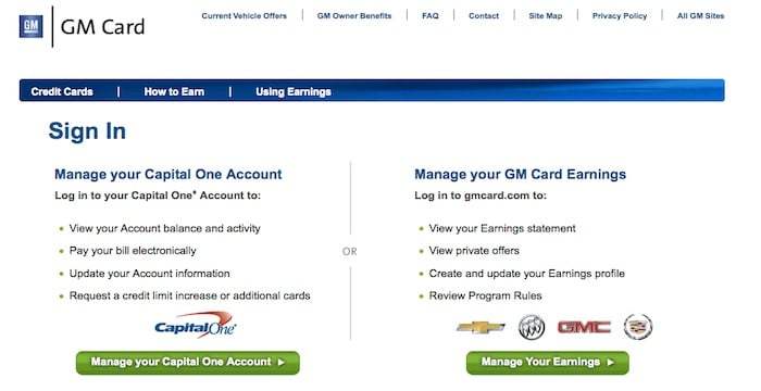 GM Card Login, Registration, Activation & Pay Bills Online At www.capitalonecardservice.com