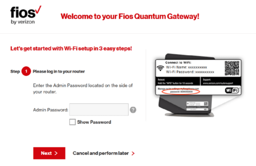 Myfiosgateway Login