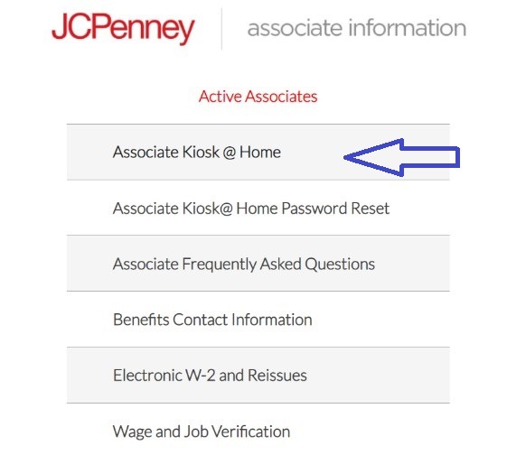 JCPenny Associate Kiosk Login